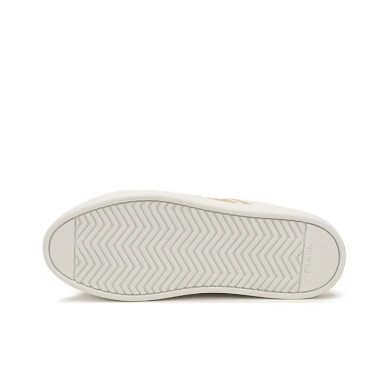 PRADA Low Top Skateboard Shoes Women's White-5
