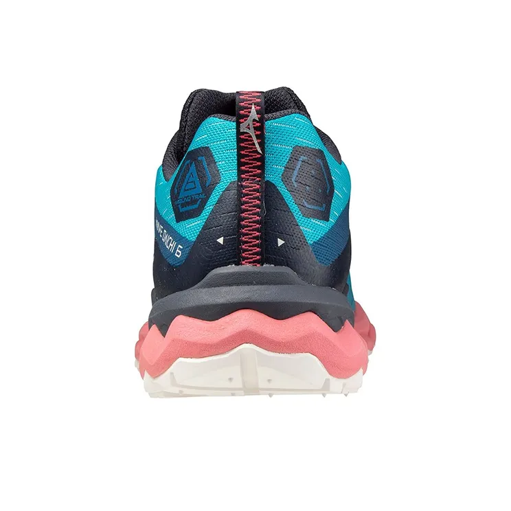 Mizuno Wave Daichi 6 Low-Top Running Shoes Women's Blue Pink-3