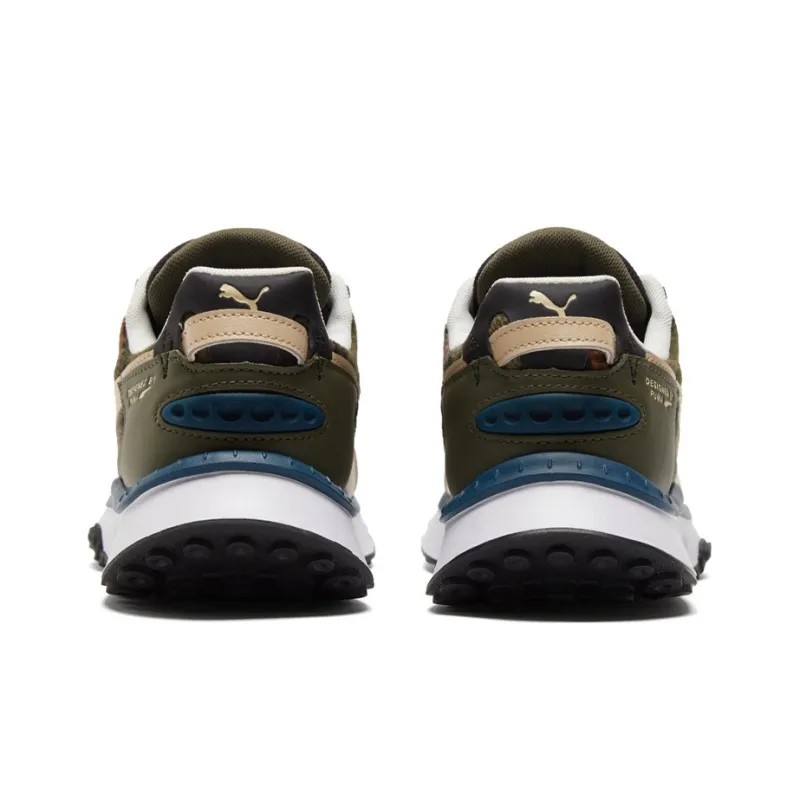 PUMA Wild Rider Flannel 'Green Blue'-4