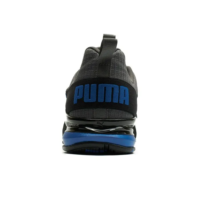 PUMA Axelion Rip Low-Top Running Shoes Men's Gray Black Blue-3
