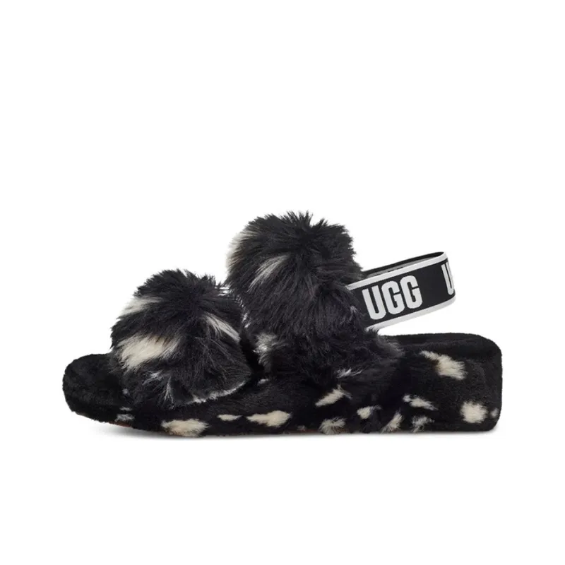 UGG Oh Yeah Spots Slide Black Women's-0