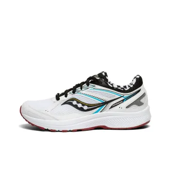 Saucony Cohesion 14 Breathable Abrasion Resistant Slip Resistant Low Top Running Shoes Men's White Classic Vintage