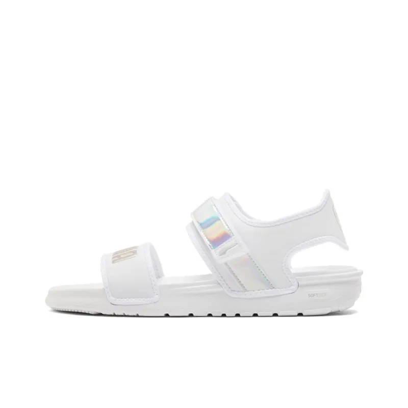 PUMA Softride Sandal Iri Gs Sandal White/Silver Women's-0