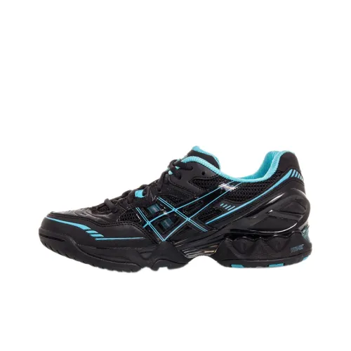 Asics Gel-Netburner Super 2 Anti-Slip Wear-Resistant Low-Top Athletic Shoes Women's Black Blue