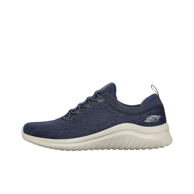 Skechers Ultra Flex 2.0 Sport Anti-Slip And Wear-Resistant Cushioning Coverage Low-Top Running Shoes Men's Marine Blue-0
