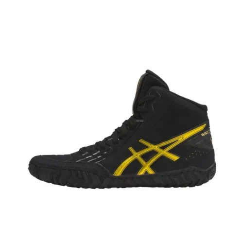 Asics Aggressor 3 Running Shoes Men High-Top Black/Yellow