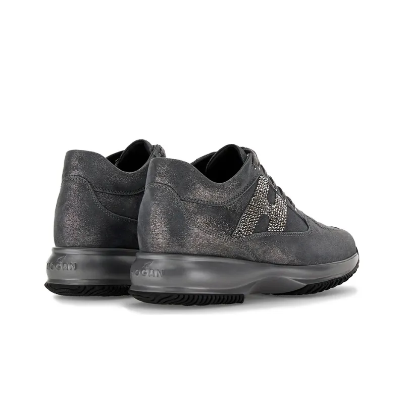 HOGAN Interactive Casual Shoes Women's Low-Top Gray-2