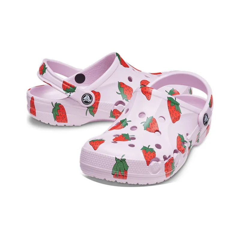 Crocs Classic Clog Casual Unisex Pink Strawberry Sandals-3