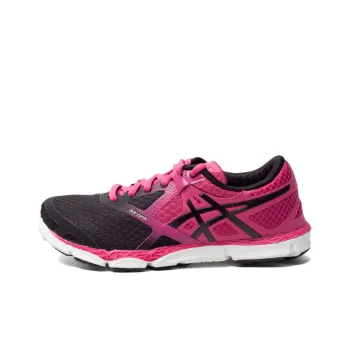 Asics 33-DFA Breathable Lightweight Wear-Resistant Slip-Resistant Low-Top Running Shoes Women's Fuchsia Black