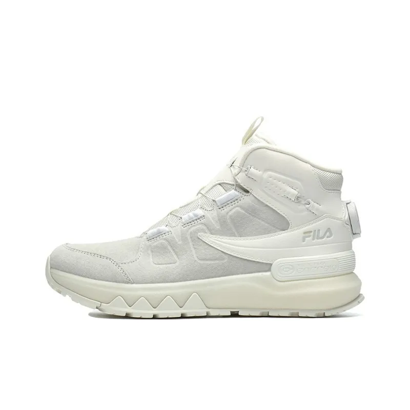 FILA LYNX TERRAIN BOA Cushioning, Slip Resistant, And Abrasion Resistant Mid Top Casual Running Shoes Women's White-0