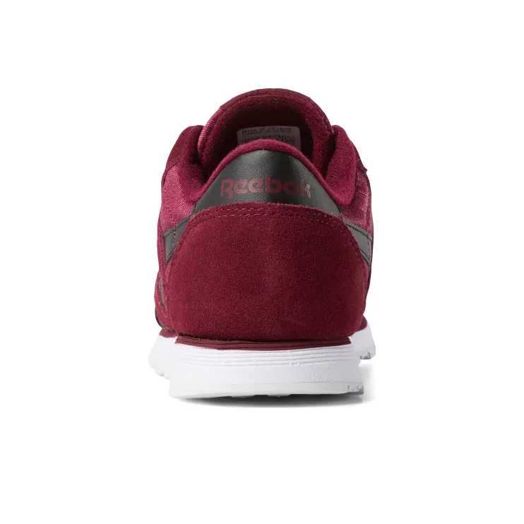 Reebok Classic Nylon Running Shoes Women's Low-Top Burgundy-3