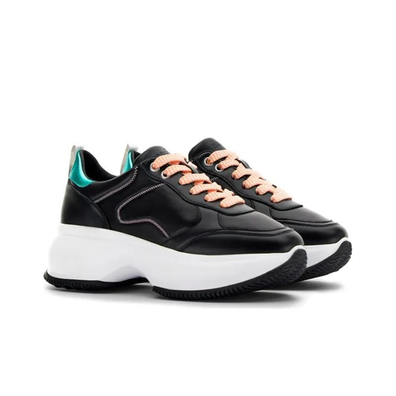 HOGAN Maxi I Active Running Shoes Women's Low-Top Black-1