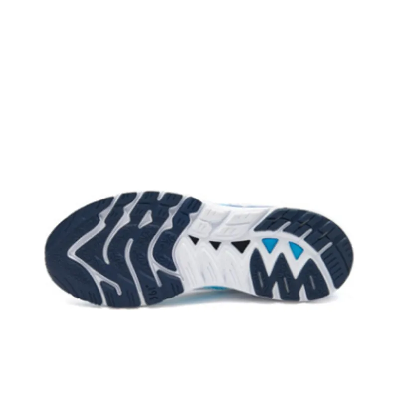361° Cushioning Anti Slip And Wear Resistant Low Top Casual Running Shoes Men's White Blue-4