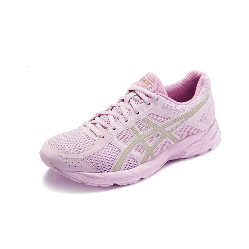 Asics Gel-Contend 4 Anti-Slip And Wear-Resistant Breathable Low-Top Running Shoes Women's Light Purple Gold-2