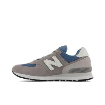 New Balance 574 Grey Navy White Leather