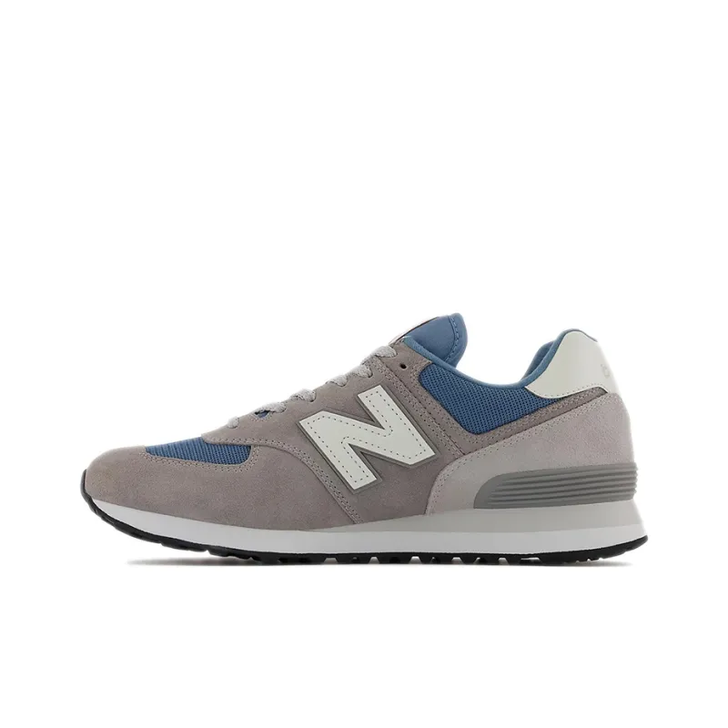 New Balance 574 Grey Navy White Leather-0