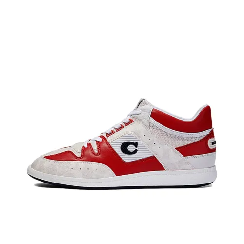 COACH CitySole Skateboard Shoes Men Low-Top White/Gray/Red