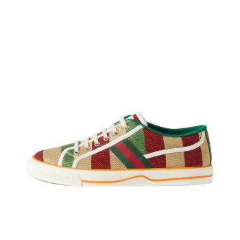 GUCCI Tennis 1977 Low Top Stylish Skateboarding Shoes Men's Multicolor 100th Anniversary
