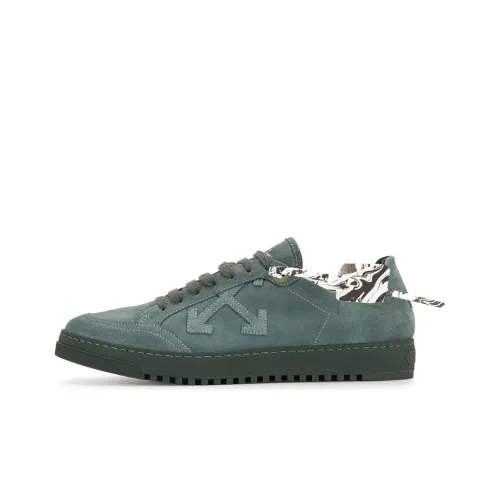 OFF-WHITE Arrow Skateboard Shoes Men Low-Top Green