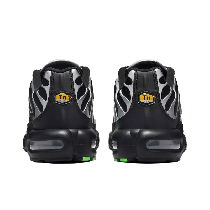 Nike Air Max Plus Black Silver Green Strike Men's-4