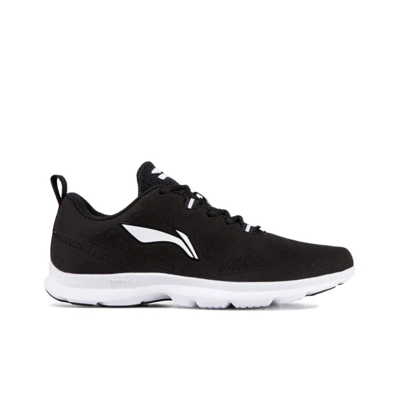 LiNing Cushioning, Slip Resistant, Abrasion Resistant, Lightweight Low Top Running Shoes Men's Standard Black-1