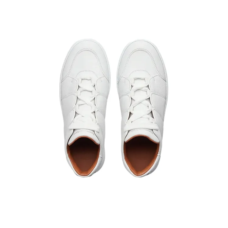 Zegna Tiziano Stylish Skateboarding Shoes Men's White-2