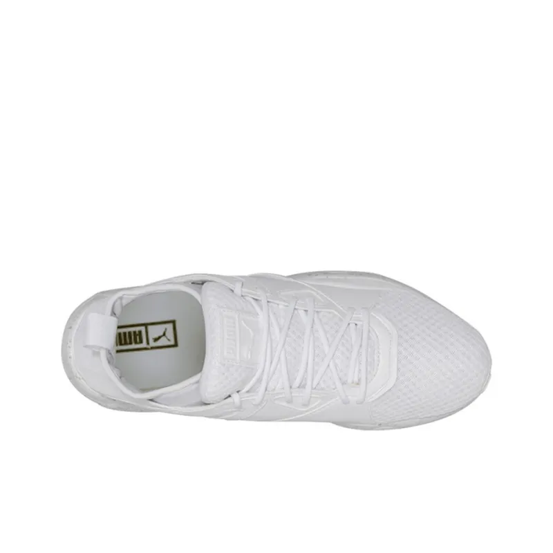 PUMA B.O.G Sock Cushioning Mid-Top Running Shoes Men's White-2