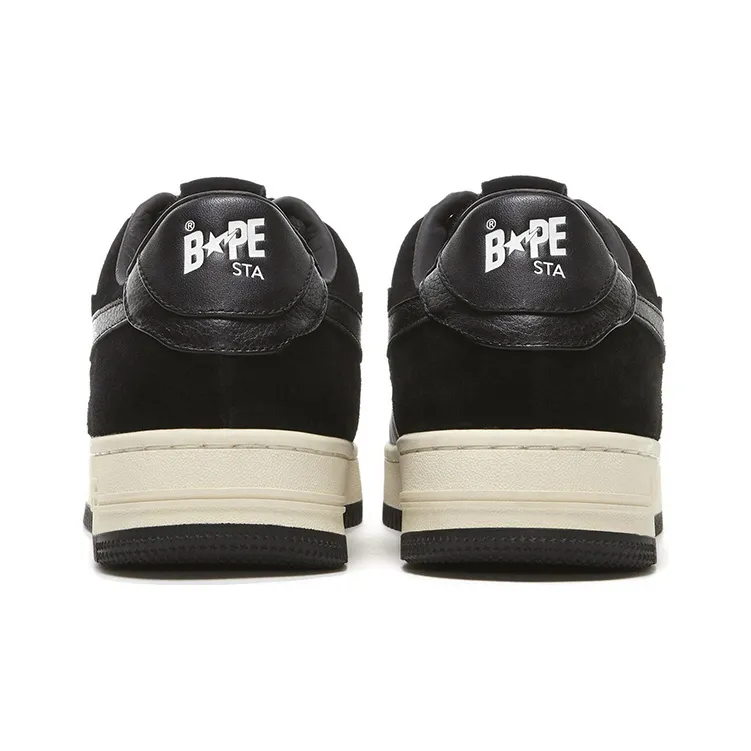 BAPE A BATHING APE Bape Sta Low Suede Heel Black-3