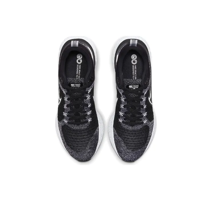 Nike React Infinity Run Flyknit 2 White Black-3