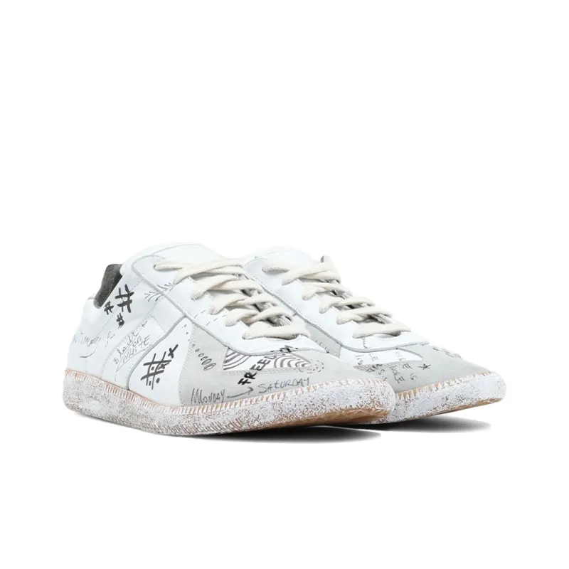 Maison Margiela Replica Low-Top Stylish Skateboarding Shoes Men's White-2