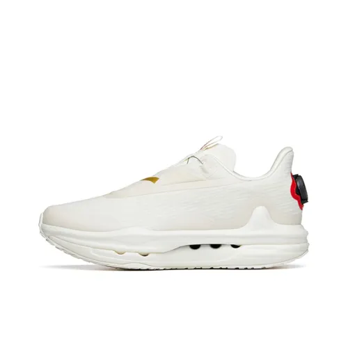 Anta Cushioning Anti Slip And Wear Resistant Low Top Running Shoes Men's White