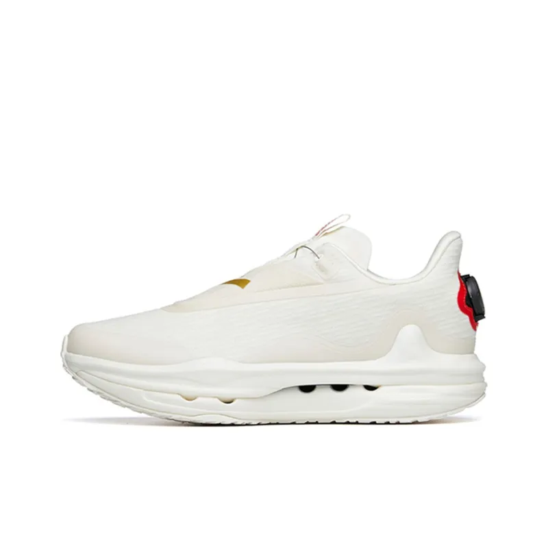 Anta Cushioning Anti Slip And Wear Resistant Low Top Running Shoes Men's White-0