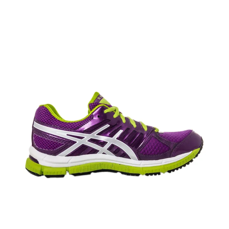 Asics Anti-Slip And Wear-Resistant Breathable Low-Top Running Shoes Women's Grape Purple White-1