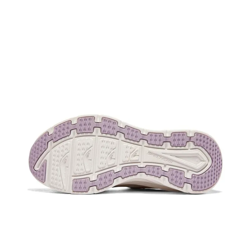 Skechers D'lux Walker Cushioning Anti-Slip And Wear-Resistant Low-Top Casual Running Shoes Women's White Pink-4