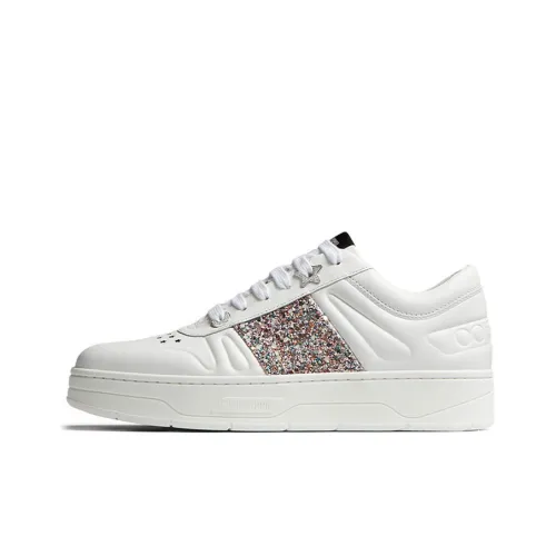 Jimmy Choo Hawaii Skateboard Shoes Women's Low-Top White/Pink