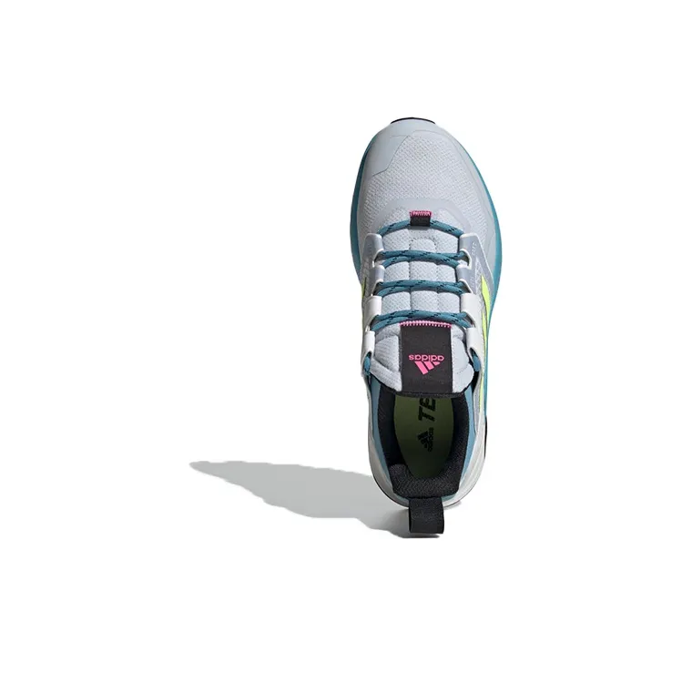 Adidas Terrex Trailmaker Breathable Low-Top Outdoor Shoes Women's Blue Gray Green-4
