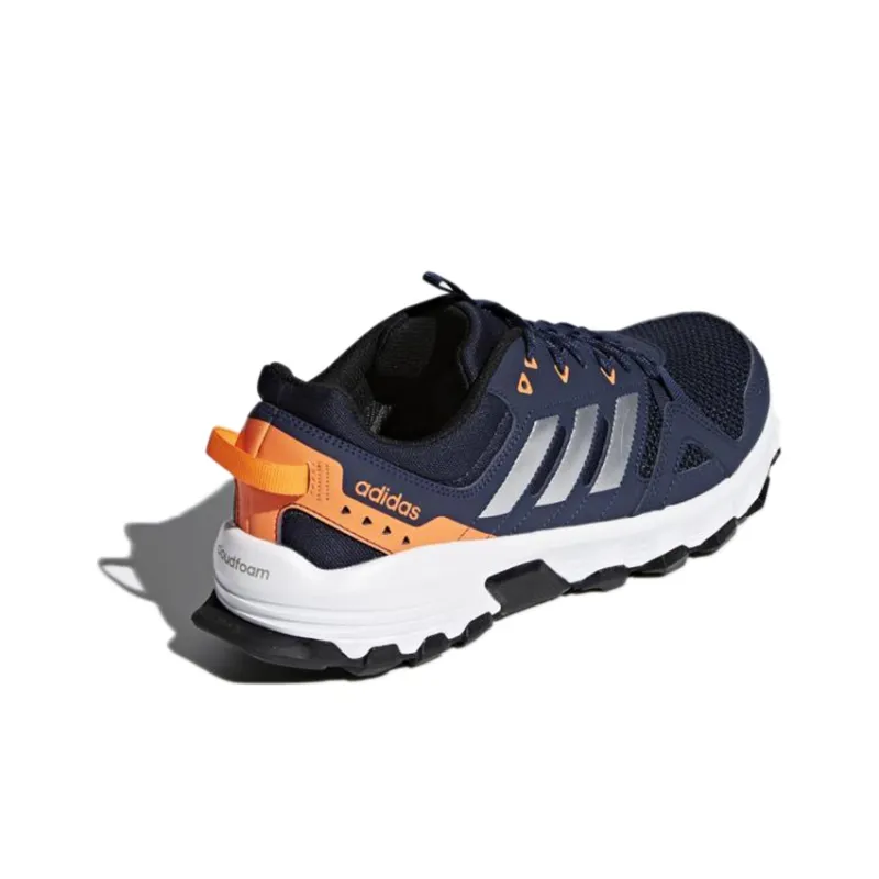 Adidas Rockadia Trail Low-Top Running Shoes Men's Blue White Orange-3