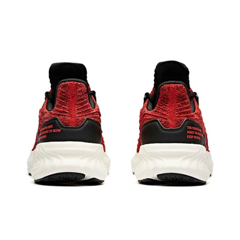 ANTA Running Shoes Men Low Top Fluorescent Laser Red/Black/ANTA White-3