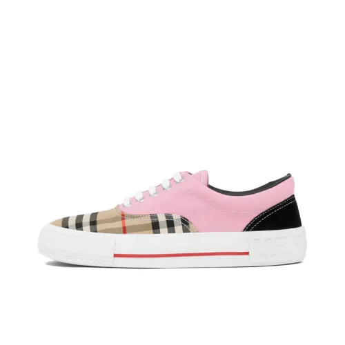 Burberry VINTAGE Skateboard Shoes Women's Low-Top Beige/Pink