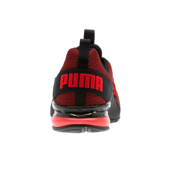 PUMA Axelion Wide Cushioning Low-Top Running Shoes Men's Red Black-3