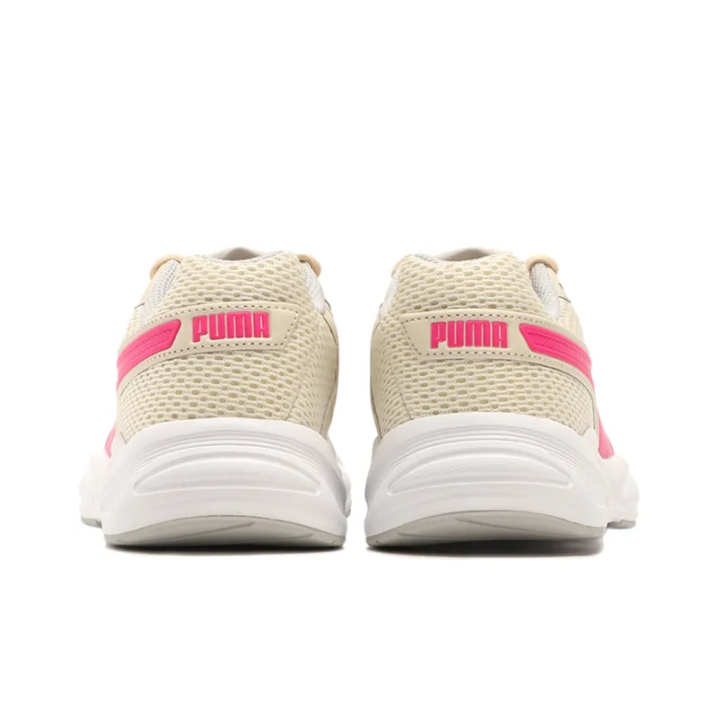 PUMA 90s Runner Cushioned Slip-Resistant Low-Top Running Shoes Unisex Gray Pink-2