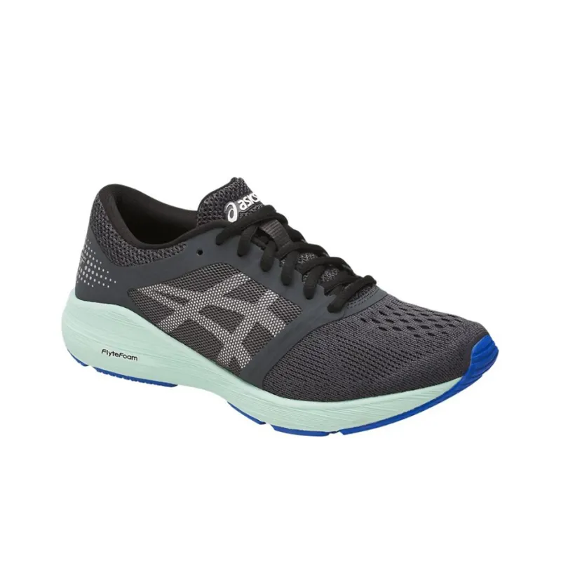 Asics Roadhawk Ff Durable Breathable Low-Top Running Shoes Women's Graphite Gray Mint Green-2