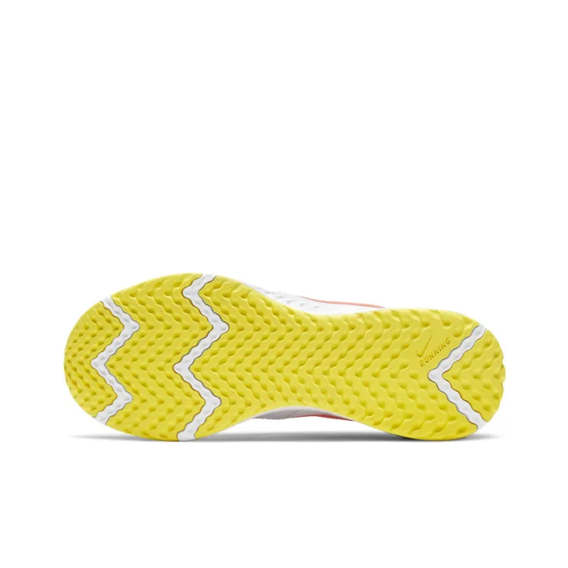 Nike REVOLUTION 5 Cushioning Anti Slip Wear Resistant Breathability Low Top Running Shoes Women's White Pink Yellow-5