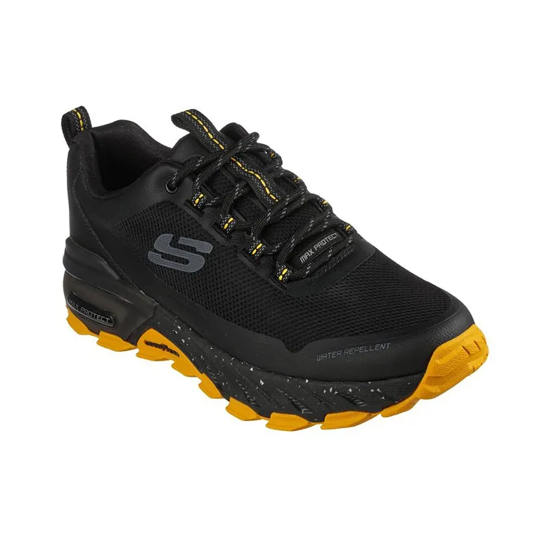 Skechers Max Protect Casual Shoes Men Low-Top Black/Yellow-2