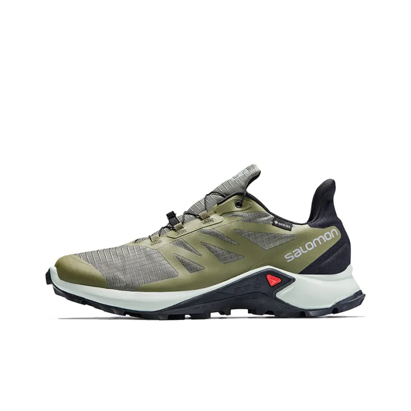 SALOMON Supercross 3 Running Shoes Men Low Top Dark Olive Green-0