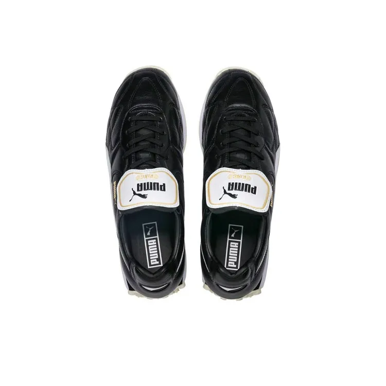 PUMA King Avanti Premium 'Black White Team Gold'-2