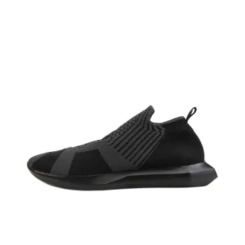 NORVINCY Low Top Running Shoes Unisex Black Flywire Woven Versatile