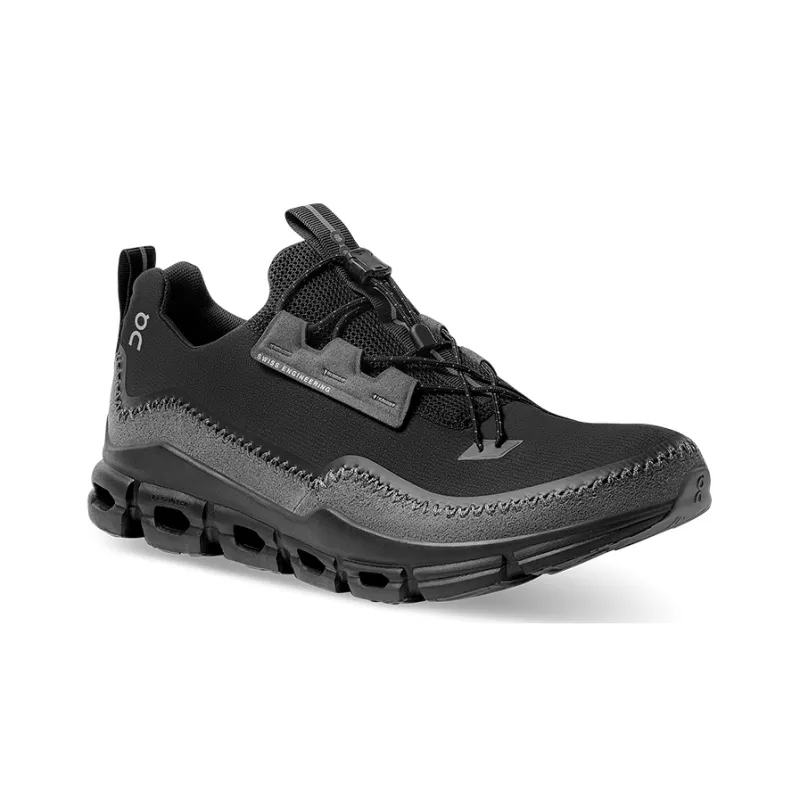 On Cloudaway Anti Slip Wear Resistant Breathable Coverage Support Low Top Running Shoes Women's Black Stone Gray-2