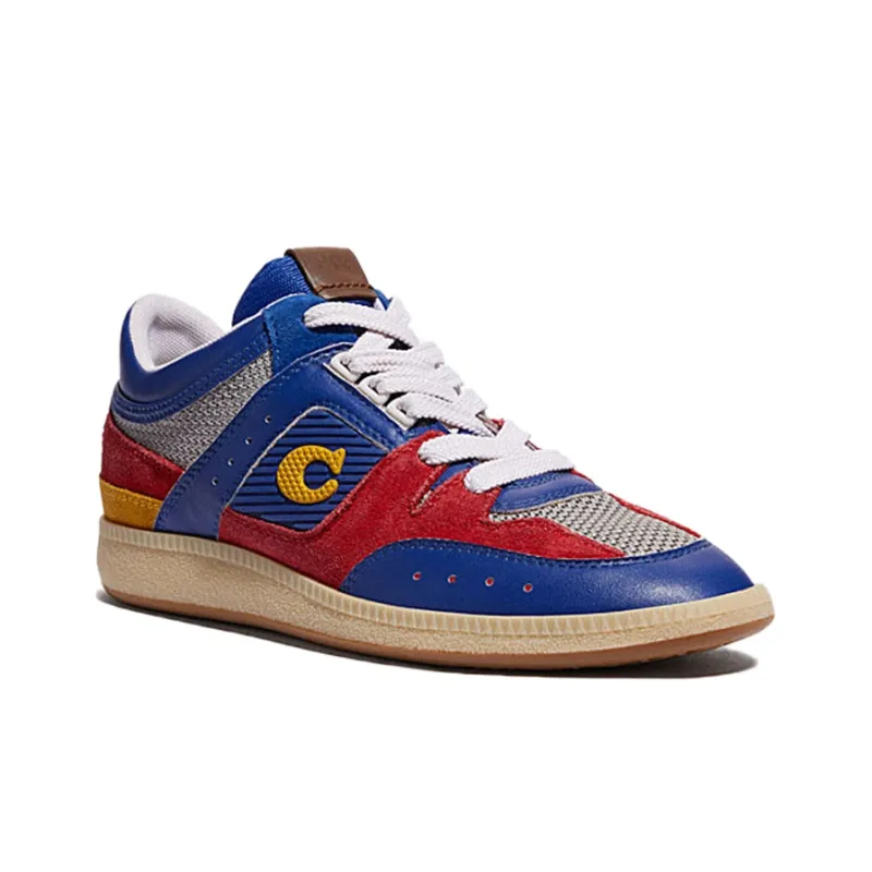 COACH CitySole Low Top Stylish Skateboarding Shoes Women's Blue Red-2