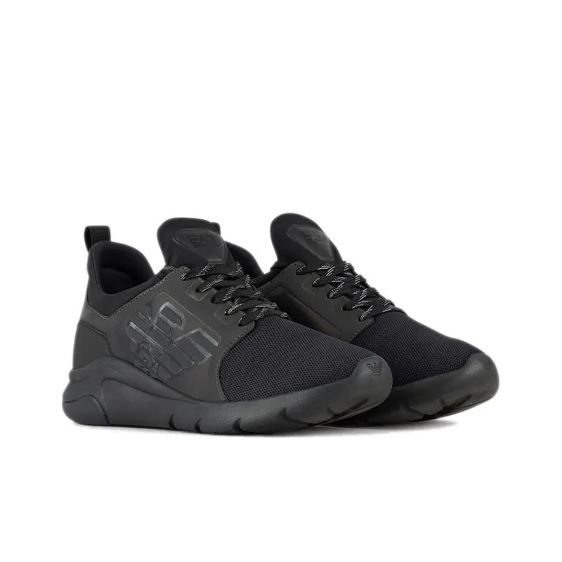 EMPORIO ARMANI Low Top Casual Shoes Unisex Black-2